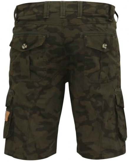 D555 Woobridge Camo Cotton Cargo Shorts - Shorts - Pantaloncini Uomo Taglie Forti