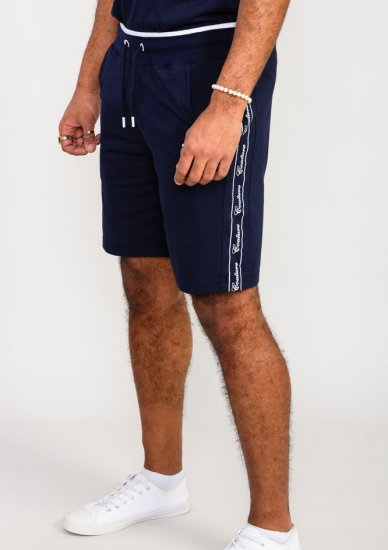 D555 Brantham Couture Elasticated Waistband Shorts Navy - Pantaloni & pantaloncini tuta - Pantaloni Tuta Uomo Taglie Forti