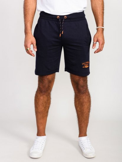 D555 Sutton Elasticated Waist Shorts With Embroidery Navy - Pantaloni & pantaloncini tuta - Pantaloni Tuta Uomo Taglie Forti