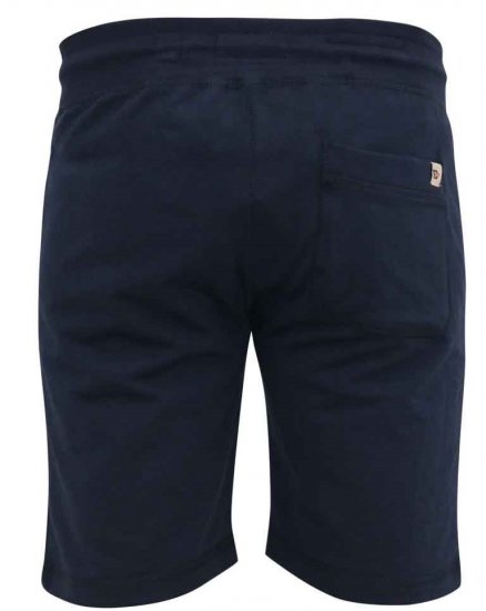 D555 Sutton Elasticated Waist Shorts With Embroidery Navy - Pantaloni & pantaloncini tuta - Pantaloni Tuta Uomo Taglie Forti