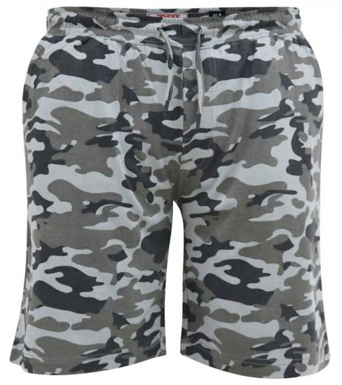 D555 Carlton Elasticated Waist Jersey Camo Shorts - Pantaloni & pantaloncini tuta - Pantaloni Tuta Uomo Taglie Forti