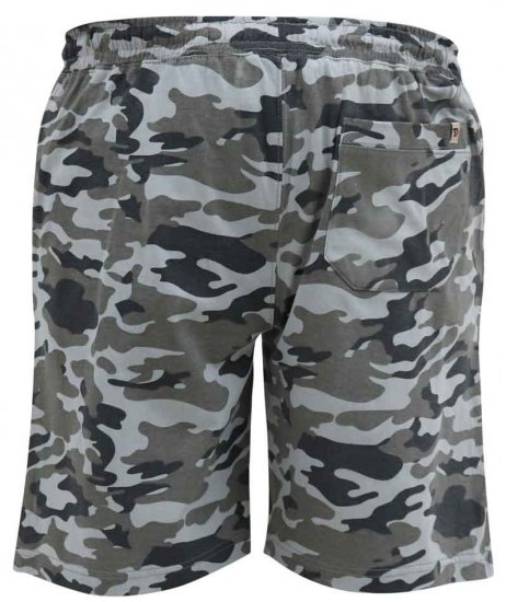 D555 Carlton Elasticated Waist Jersey Camo Shorts - Pantaloni & pantaloncini tuta - Pantaloni Tuta Uomo Taglie Forti