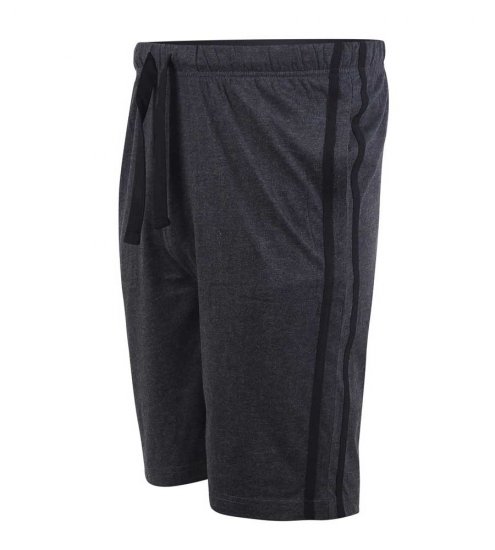 D555 Ryan Jersey Shorts 2-pack Black/Charcoal - Pantaloni & pantaloncini tuta - Pantaloni Tuta Uomo Taglie Forti