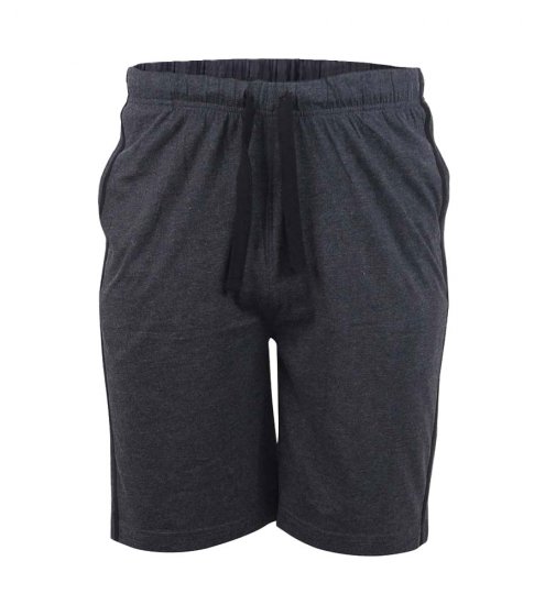 D555 Ryan Jersey Shorts 2-pack Black/Charcoal - Pantaloni & pantaloncini tuta - Pantaloni Tuta Uomo Taglie Forti
