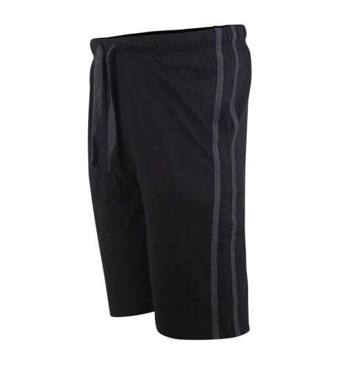 D555 Ryan Jersey Shorts 2-pack Black/Charcoal - Pantaloni & pantaloncini tuta - Pantaloni Tuta Uomo Taglie Forti
