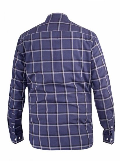 D555 Townsville Check Button Down Collar Shirt Navy - Camicie - Camicie Taglie Forti Uomo