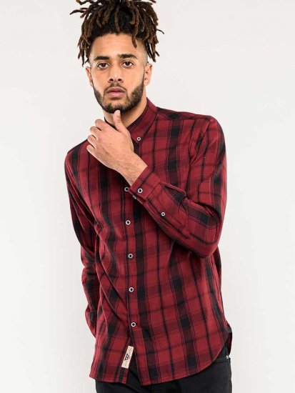 D555 Benalla Check Long Sleeve Button Down Shirt - Camicie - Camicie Taglie Forti Uomo
