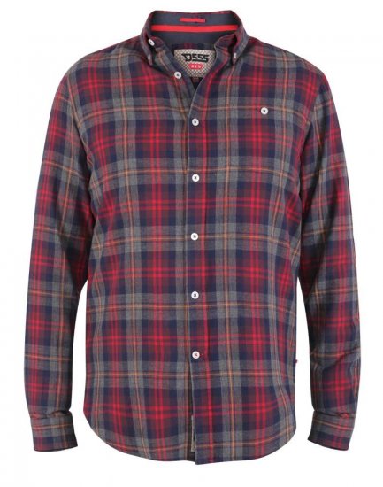 D555 Abbot LS Flannel Shirt - Camicie - Camicie Taglie Forti Uomo