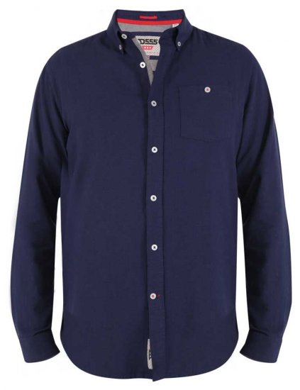 D555 Sennon LS Linen Mix Shirt - Camicie - Camicie Taglie Forti Uomo