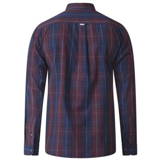D555 Grady Long Sleeve Check Shirt - Camicie - Camicie Taglie Forti Uomo