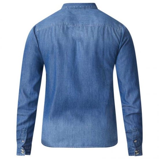 D555 Adcock Long Sleeve Vintage Denim Shirt - Camicie - Camicie Taglie Forti Uomo