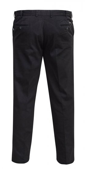 D555 Bruno Stretch Chino pants with Extenda Waist Black - Jeans & pantaloni - Jeans & Pantaloni Uomo Taglie Forti