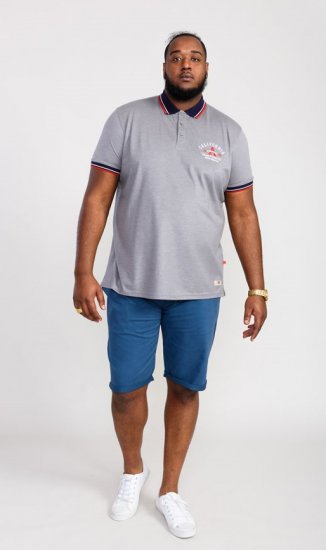 D555 Mersea Polo Shirt With Chest Embroidery - Polo - Polo Uomo Taglie Forti