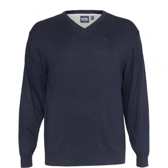 North Latitude V-neck knit Black - Felpe & felpe con cappuccio - Felpe & Felpe con Cappuccio Uomo Taglie Forti