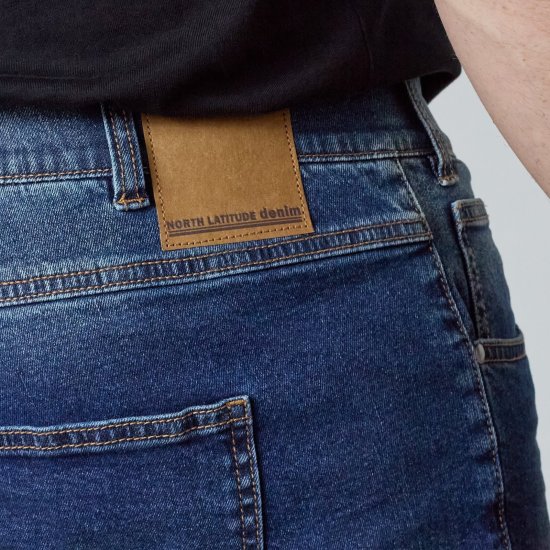 North Latitude Jeans Jack Blue Used Wash - Giubbotti - Giubbotti Uomo Taglie Forti