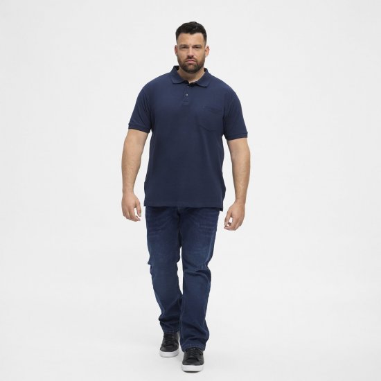North Latitude Polo Navy Blue - Polo - Polo Uomo Taglie Forti