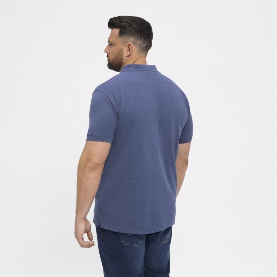 North Latitude Polo Blue Melange - Polo - Polo Uomo Taglie Forti