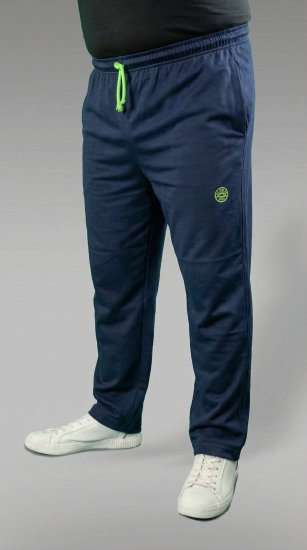 20 Nodi Libeccio Long Leg Sports Pants in Combed Cotton Jersey Navy - Pantaloni & pantaloncini tuta - Pantaloni Tuta Uomo Taglie Forti