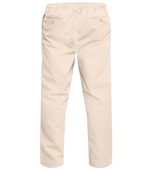 D555 Basilio Pantaloni con vita elasticizzata Beige - Jeans & pantaloni - Jeans & Pantaloni Uomo Taglie Forti