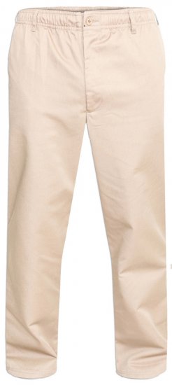 D555 Basilio Pantaloni con vita elasticizzata Beige - Jeans & pantaloni - Jeans & Pantaloni Uomo Taglie Forti