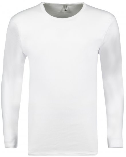 Adamo Royal Fine Ribbed Long sleeve Under-T-shirt White - Intimo & Costumi da bagno - Intimo Taglie Forti Uomo