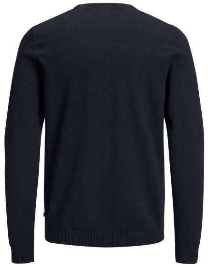 Jack & Jones Crew neck Knitted Sweater Navy - Felpe & felpe con cappuccio - Felpe & Felpe con Cappuccio Uomo Taglie Forti