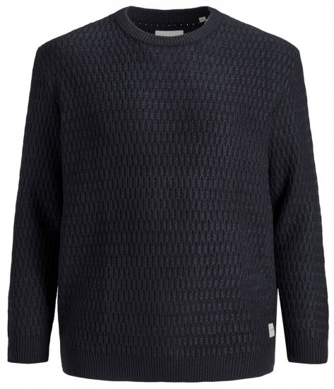 Jack & Jones JCOBRANDON Knit Black - Felpe & felpe con cappuccio - Felpe & Felpe con Cappuccio Uomo Taglie Forti