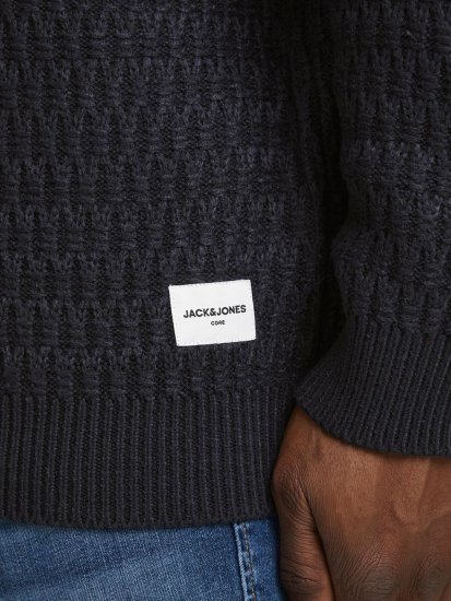 Jack & Jones JCOBRANDON Knit Black - Felpe & felpe con cappuccio - Felpe & Felpe con Cappuccio Uomo Taglie Forti