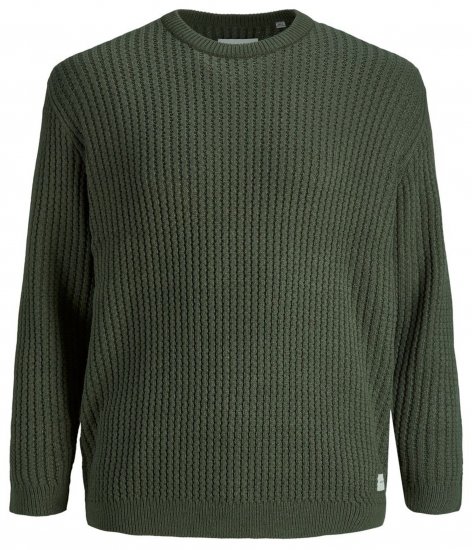 Jack & Jones JCOBRANDON Knit Forest - Felpe & felpe con cappuccio - Felpe & Felpe con Cappuccio Uomo Taglie Forti