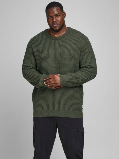 Jack & Jones JCOBRANDON Knit Forest - Felpe & felpe con cappuccio - Felpe & Felpe con Cappuccio Uomo Taglie Forti