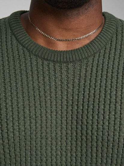 Jack & Jones JCOBRANDON Knit Forest - Felpe & felpe con cappuccio - Felpe & Felpe con Cappuccio Uomo Taglie Forti