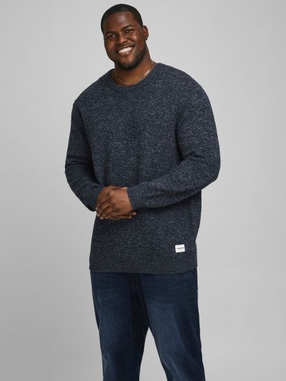 Jack & Jones JCOBRANDON Knit Navy Blazer - Felpe & felpe con cappuccio - Felpe & Felpe con Cappuccio Uomo Taglie Forti