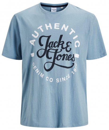Jack & Jones JJMOON T-shirt Faded Denim - Magliette - Magliette Uomo Taglie Forti