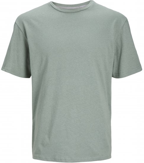 Jack & Jones JPRCC SOFT Linen Blend T-Shirt Lily Pad - Magliette - Magliette Uomo Taglie Forti
