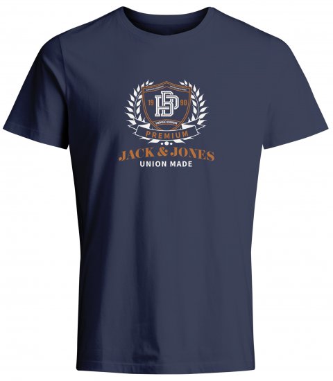 Jack & Jones JPRBLUCAMERON T-Shirt Captains Blue - Magliette - Magliette Uomo Taglie Forti