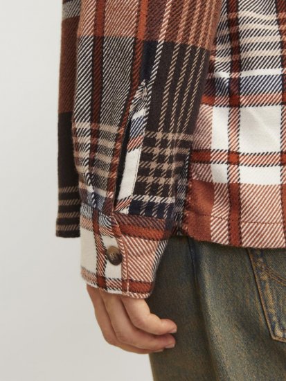 Jack & Jones Darren Flannel Overshirt marrone - Camicie - Camicie Taglie Forti Uomo