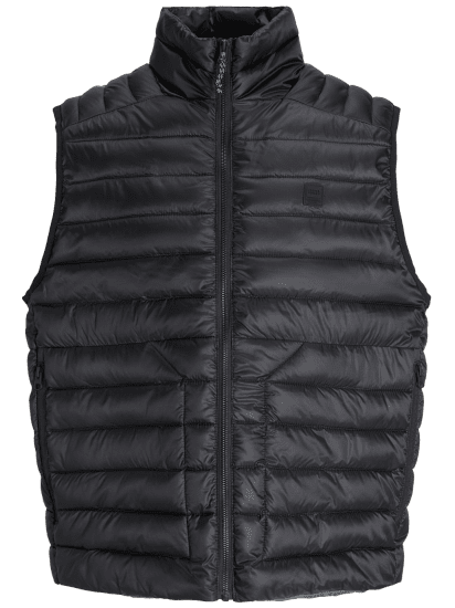 Jack & Jones Prime Light Puffer Gilet Vest Black - Gilet - Gilet in taglie grandi