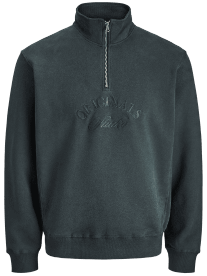 Jack & Jones Bleecker Branding High Neck Sweatshirt Forest River - Felpe & felpe con cappuccio - Felpe & Felpe con Cappuccio Uomo Taglie Forti