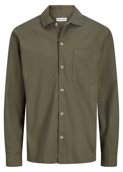 Jack & Jones Tristan Overshirt kaki - Camicie - Camicie Taglie Forti Uomo