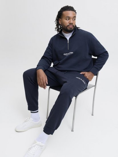 Jack & Jones Vesterbro tuta sportiva blu navy - Felpe & felpe con cappuccio - Felpe & Felpe con Cappuccio Uomo Taglie Forti