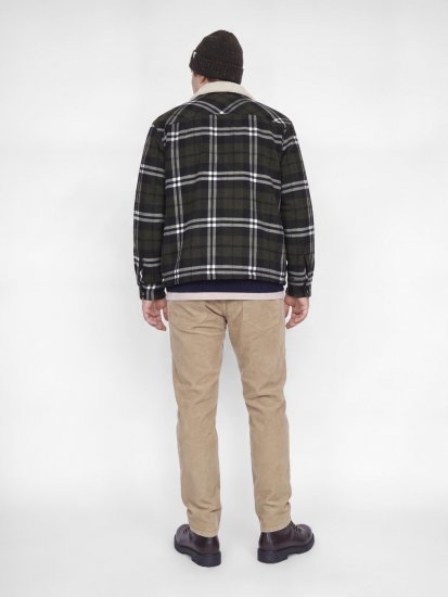 Jack & Jones Zac Teddy Camicia giacca Verde - Giubbotti - Giubbotti Uomo Taglie Forti
