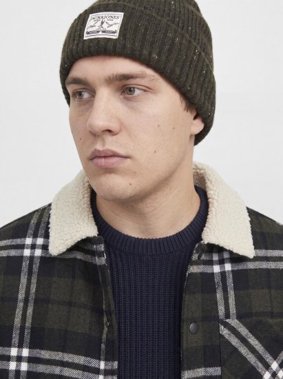 Jack & Jones Zac Teddy Camicia giacca Verde - Giubbotti - Giubbotti Uomo Taglie Forti