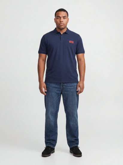 Jack & Jones Rush polo confezione da 2 nero/blu navy - Polo - Polo Uomo Taglie Forti