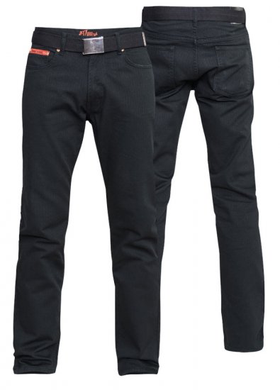 Duke Mario Bedford cord-pants Black - Jeans & pantaloni - Jeans & Pantaloni Uomo Taglie Forti