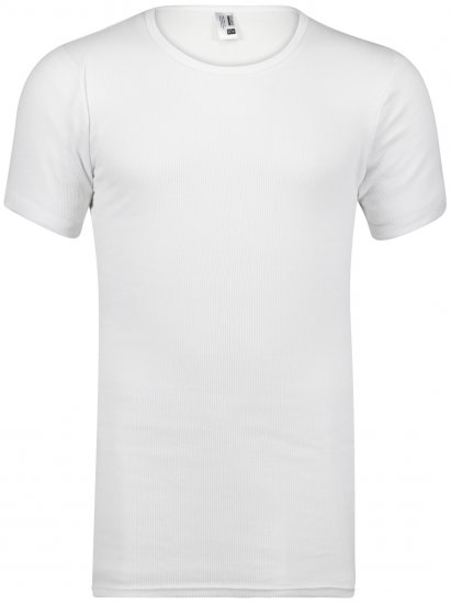 Adamo Prestige Double Ribbed Under-T-shirt White - Intimo & costumi da bagno - Intimo Taglie Forti Uomo