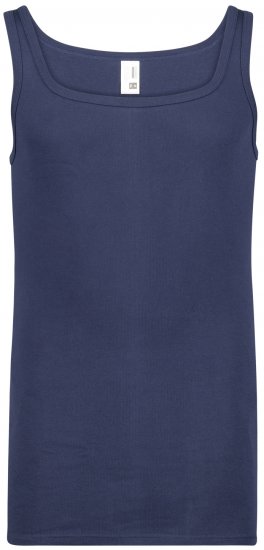 Adamo Royal Fine Ribbed Undershirt Navy - Intimo & Costumi da bagno - Intimo Taglie Forti Uomo
