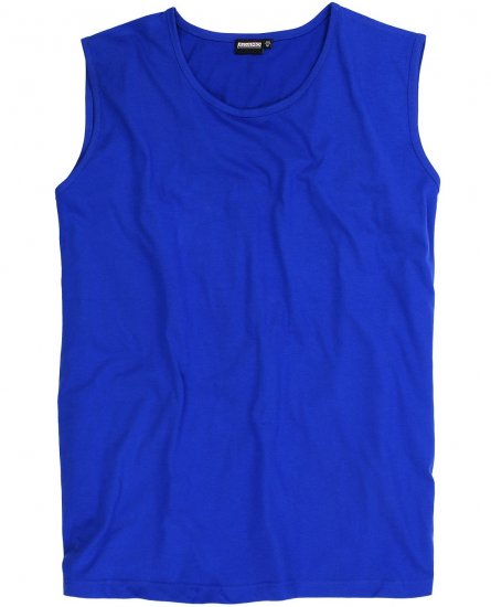 Adamo Rod Comfort Fit Tank Top Royal Blue - Magliette - Magliette Uomo Taglie Forti