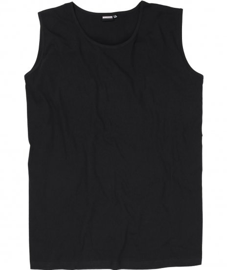 Adamo Rod Comfort Fit Tank Top Black - Magliette - Magliette Uomo Taglie Forti