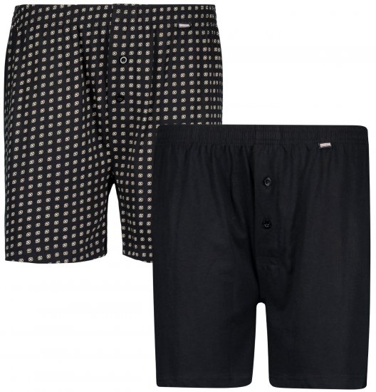 Adamo Dean Boxershorts 2-pack Black - Intimo & costumi da bagno - Intimo Taglie Forti Uomo