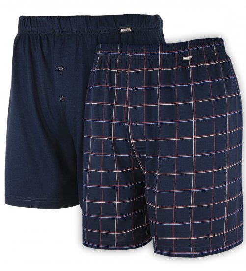 Adamo Daniel Boxershorts Navy 2-pack - Intimo & costumi da bagno - Intimo Taglie Forti Uomo
